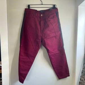 Men’s cropped loose fit denim pants